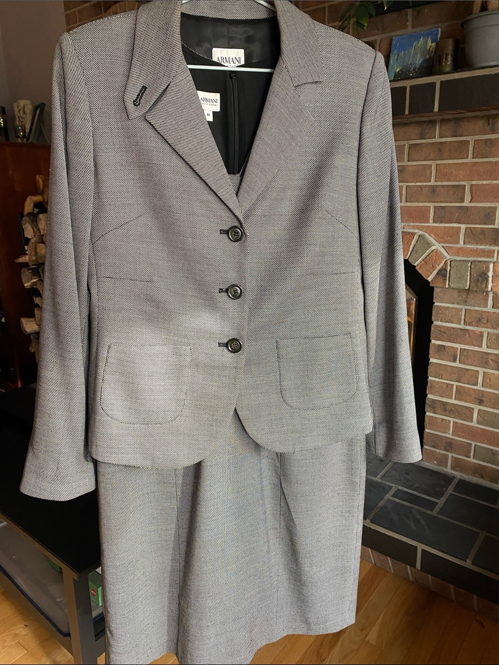 Giorgio Armani Collezioni Gray Women's Blazer and Dress Set